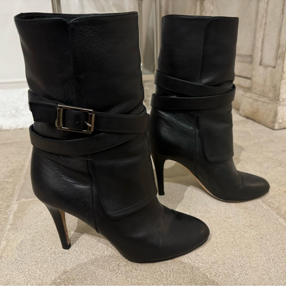 Jimmy Choo black heeled boots!